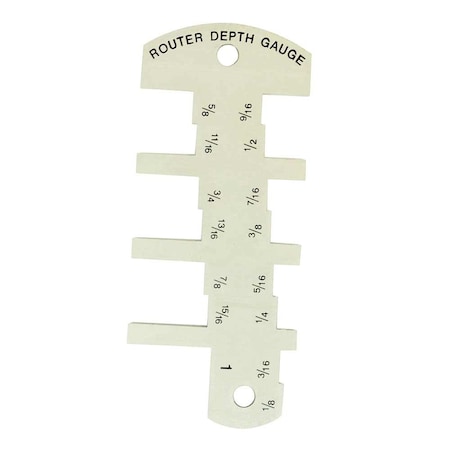 Big Horn Aluminum Router Depth Gauge 19080